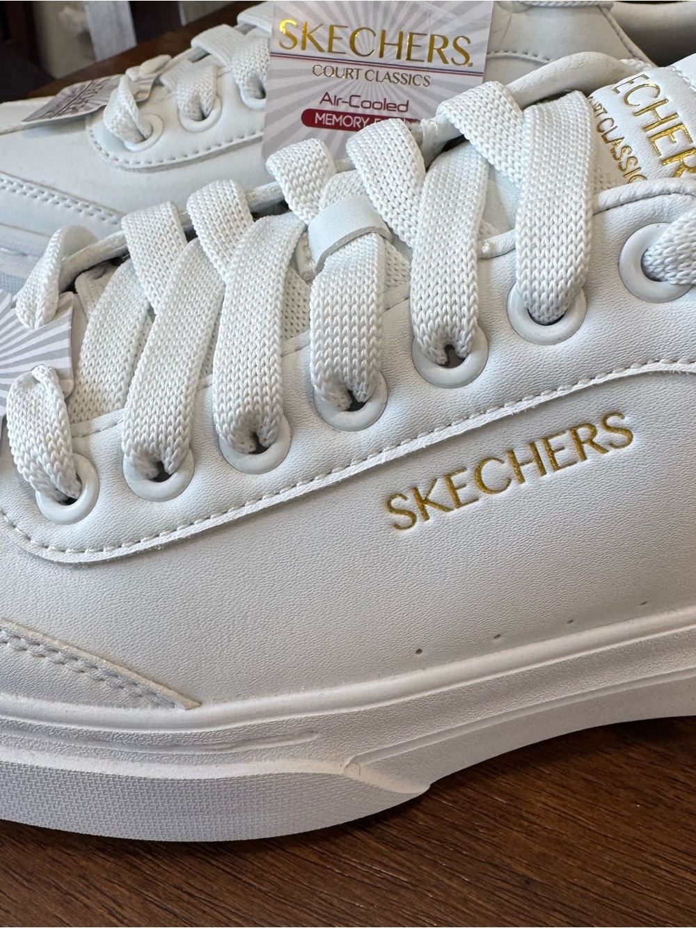 Skechers Cordova Classic Washable Sneaker Court Classics Shoes White Men’s 8.5 - Picture 2 of 9